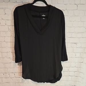 Soho Black Women's dual texture Top size XS